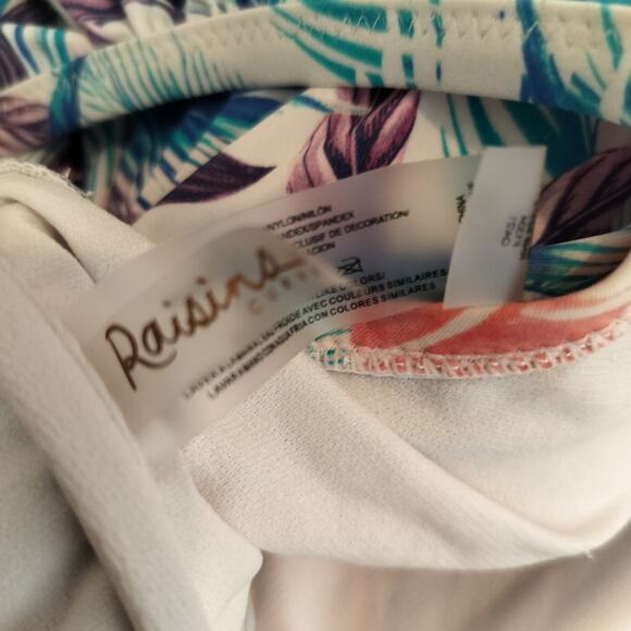 Raisins Curve Tankini Swim Top Floral Ruffled Soft Cup - Picture 9 of 10